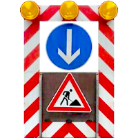 Absperrtafel Mobile Verkehrsabsicherung Icon