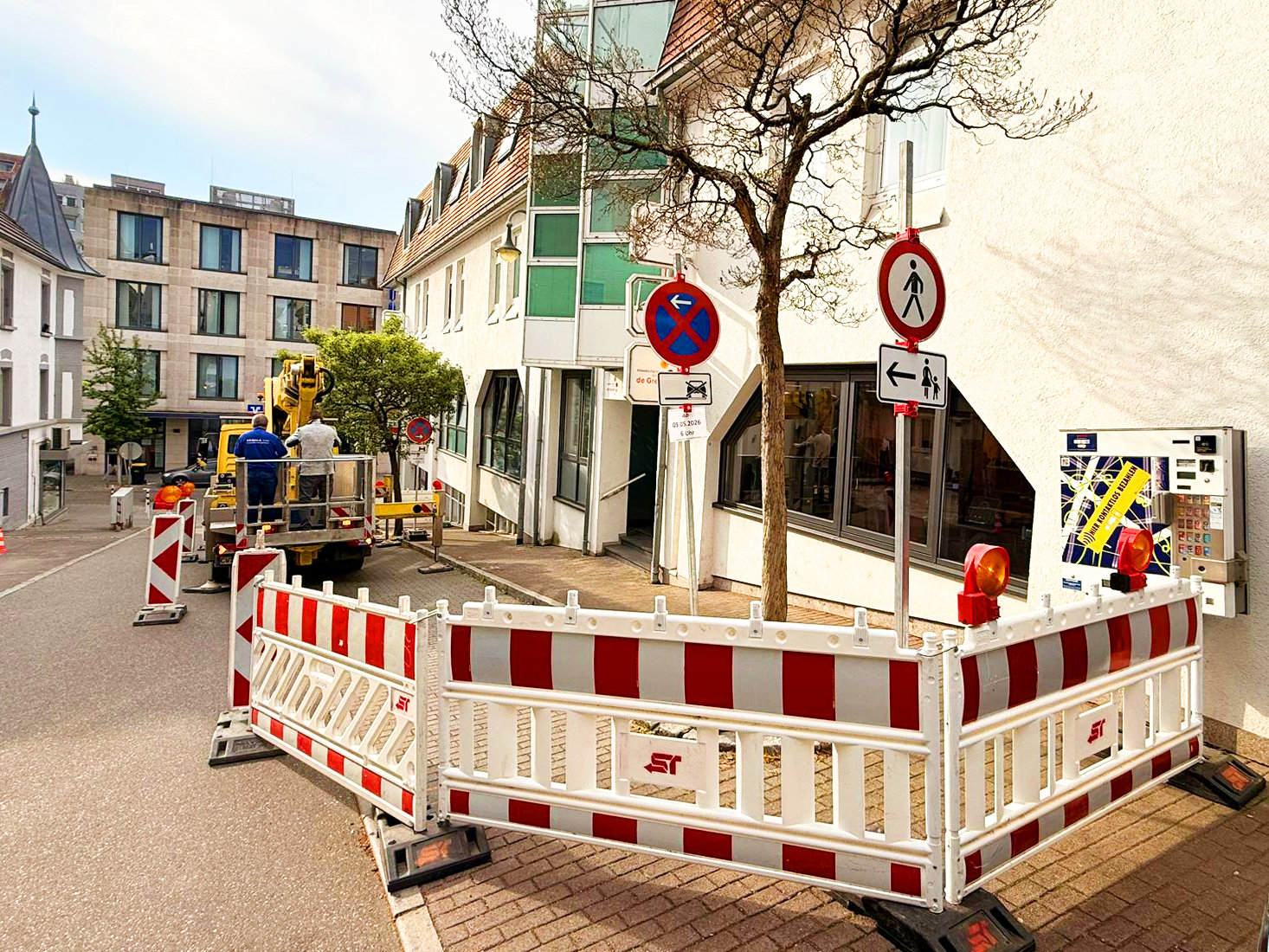 Verkehrstechnische Absicherung von Halteverbotszonen